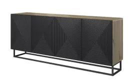 nowoczesna-komoda-asha-200-cm-na-metalowym-stelazu-dab-artisan-czarny