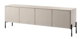 szafka-na-metalowych-nozkach-rtv-sonatia-200-cm-kolor-kaszmir-bez-szary