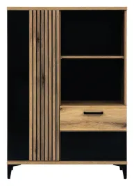 solidna-szafka-z-lamelami-aris-as-5-dab-evoke-czarny-polysk-czarne-nogi