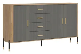 duza-solidna-komoda-dante-dt10-szare-fronty-zlote-uchwyty-czarne-nogi
