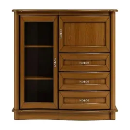 komoda-z-szufladami-i-przeszkleniem-caren-c11-kolor-dab-orzechowy