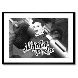 plakaty-w-ramie-70x50-nikola-tesla-wynalazca