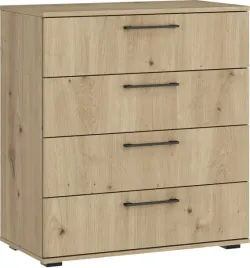 komoda-z-szufladami-formo-km-1-halmar-kolor-dab-artisan-czarne-uchwyty