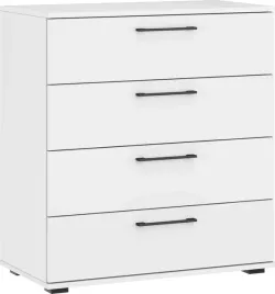 komoda-z-szufladami-formo-km-1-halmar-biala-czarne-uchwyty