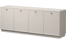 duza-komoda-lorini-200-na-cokole-kolor-kaszmir-okragly-czarny-uchwyt