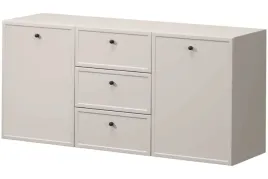 komoda-wiszaca-lorini-150-cm-kolor-kaszmir-okragly-czarny-uchwyt