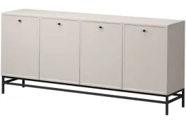komoda-lorini-200-cm-na-czarnym-stelazu-kolor-kaszmir-okragly-czarny-uchwy