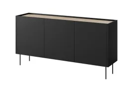 komoda-na-metal-nozkach-desin-170cm-czarna-matowa-metalowe-nozki-loft