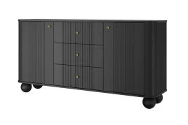 komoda-z-szufladami-i-cichym-domykiem-vesper-2-gold-czarna-z-ryflowaniami