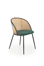 krzeslo-rattanowe-k-508-halmar-zielone-czarne-nogi-w-stylu-boho