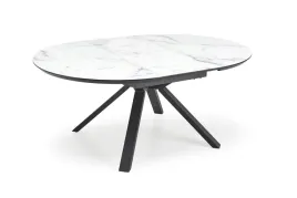 rozkladany-stol-vertigo-halmar-130x130-180-blat-bialy-marmur-czarny-stela