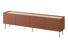 szafka-rtv-desin-220cm-4-drzwi-kolor-ceglasty-rudy-styl-loft