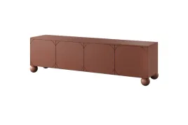 szafka-rtv-na-kulistych-nogach-sonatia-ii-200-cm-kolor-burgund-curry-rudy