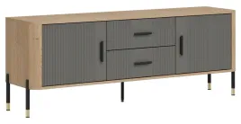 szafka-rtv-dante-dt01-czarne-metalowe-nogi-szare-fronty-czarne-uchwyty