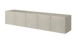 nowoczesna-szafka-wiszaca-z-ryflowaniami-rtv-asha-200-cm-kolor-kaszmir