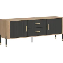 szafka-rtv-dante-dt01-fronty-ryflowane-antracyt-zlote-uchwyty