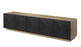 solidna-szafka-rtv-asha-200-cm-kolor-dab-artisan-czarny