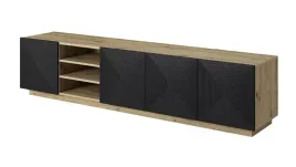 solidna-szafka-rtv-asha-200-cm-z-wneka-kolor-dab-artisan-czarny