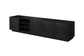 szafka-rtv-asha-200-z-wneka-czarna-ryflowana