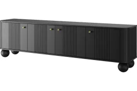 szafka-rtv-vesper-2-gold-4d-czarna-z-ryflowaniami-na-nozkach