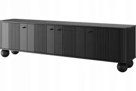 szafka-rtv-na-kulistych-nozkach-vesper-2-4d-czarna-z-ryflowaniami
