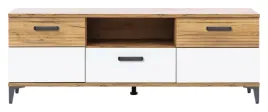 szafka-pod-tv-rtv-snobi-sb-1-kolor-dab-craft-zloty-biel-alpejska