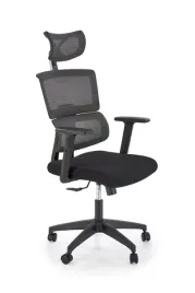 fotel-obrotowy-ergonomiczny-pablo-halmar-czarno-popielaty-z-zaglowkiem