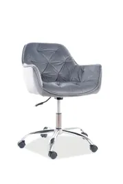 fotel-obrotowy-dla-dziecka-q-190-velvet-signal-szary