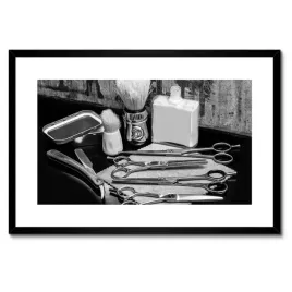 plakaty-w-ramie-60x40-sprzet-barbera-golibroda
