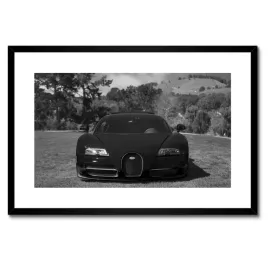 plakaty-w-ramie-60x40-czarne-bugatti-samochod
