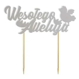 topper-papierowy-wesolego-alleluja-z-kurczakiem-srebrny-15-cm
