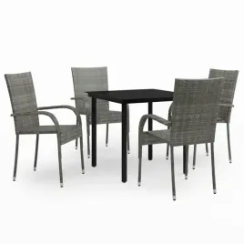 stol-ogrodowy-rattanowy-80x80-4-krzesla-szaro-czarne
