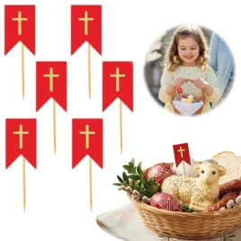 pikery-choragiewka-do-baranka-czerwono-zlota-6-szt