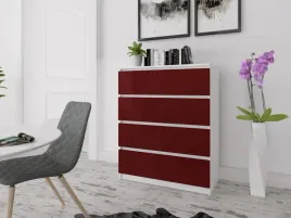 komoda-zoe-80-4sz-bordo-p-biala