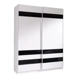 szafa-przesuwna-batumi-8-szerokosc-150-cm-biala-czarne-szklo-dwudrzwiowa