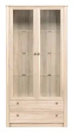 witryna-finezja-f22-szeroka-110-cm-szuflady-do-salonu-dab-sonoma