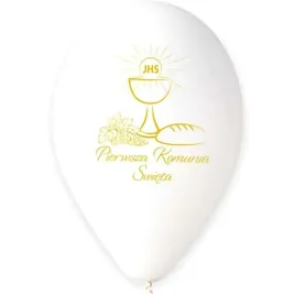 balony-komunia-kielich-ihs-bialy-gemar-13-25-szt