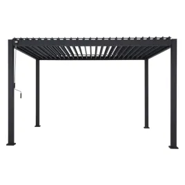 pergola-ogrodowa-tarasowa-zadaszenie-mirador-solid-80-3x4-m-szara-stalowa
