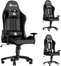 fotel-gamingowy-klim-first-1st-gaming-chair-czarno-szary