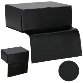 siedzisko-dzieciece-na-fotel-fryzjerski-czarna-pufa-do-salonu-fryzjerskiego