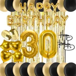 zestaw-balony-zloty-czarny-na-30-urodziny-topper