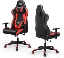 fotel-gamingowy-biurowy-czarno-czerwony-obrotowy