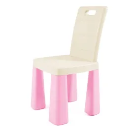 krzeselko-dla-dziecka-plastikowe-rozowo-bezowy