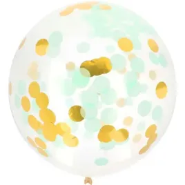 balon-z-konfetti-classic-zloto-mietowe-folat-24-orb