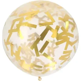 balon-z-konfetti-classic-zlote-folat-24-orb