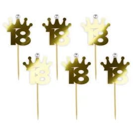 pikery-18-urodziny-korona-z-cyrkonia-zloty-metalik-9-cm-6-szt