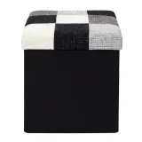 pufa-intesi-vels-patchwork-czarna-szara-stan-nowy