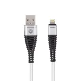 telforceone-forever-kabel-shark-usb-lightning-10-m-2a-bialy