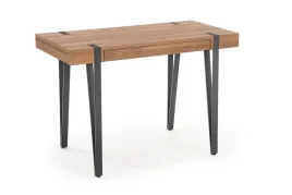 biurko-loftowe-z-szuflada-orzech-miodowy-czarne