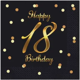 serwetki-happy-birthday-18-bandc-czarno-zloty-godan-33-cm-20-szt